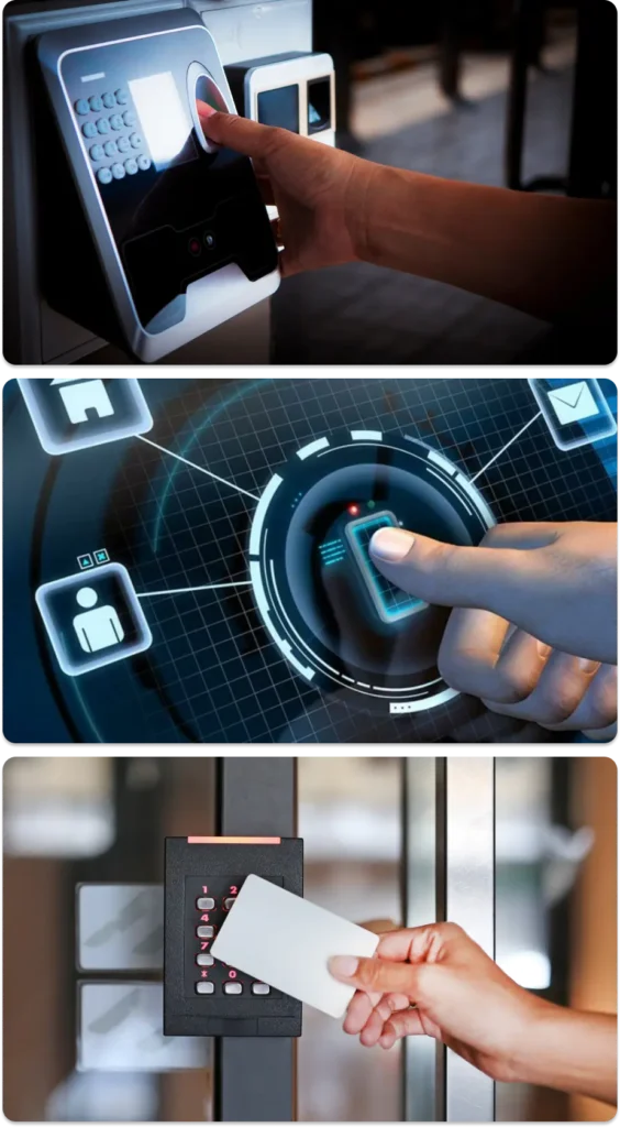 The different types of access control systems are as follows: